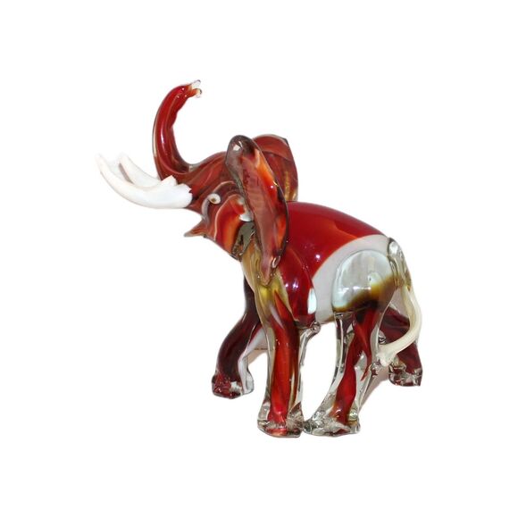 Cristales De Chihuahua Art Glass Elephant 10" x 5"x 10"